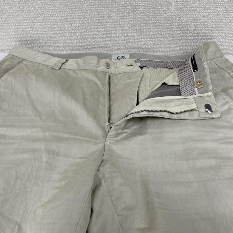 シーピーカンパニー C.P. COMPANY パンツ ワークパンツ、ペインターパンツ コットン ストレート パンツ ジップフライ 無地 イタリア製 46 無地 オフホワイト / オフホワイト / メンズ USED 古着 中古 50149078