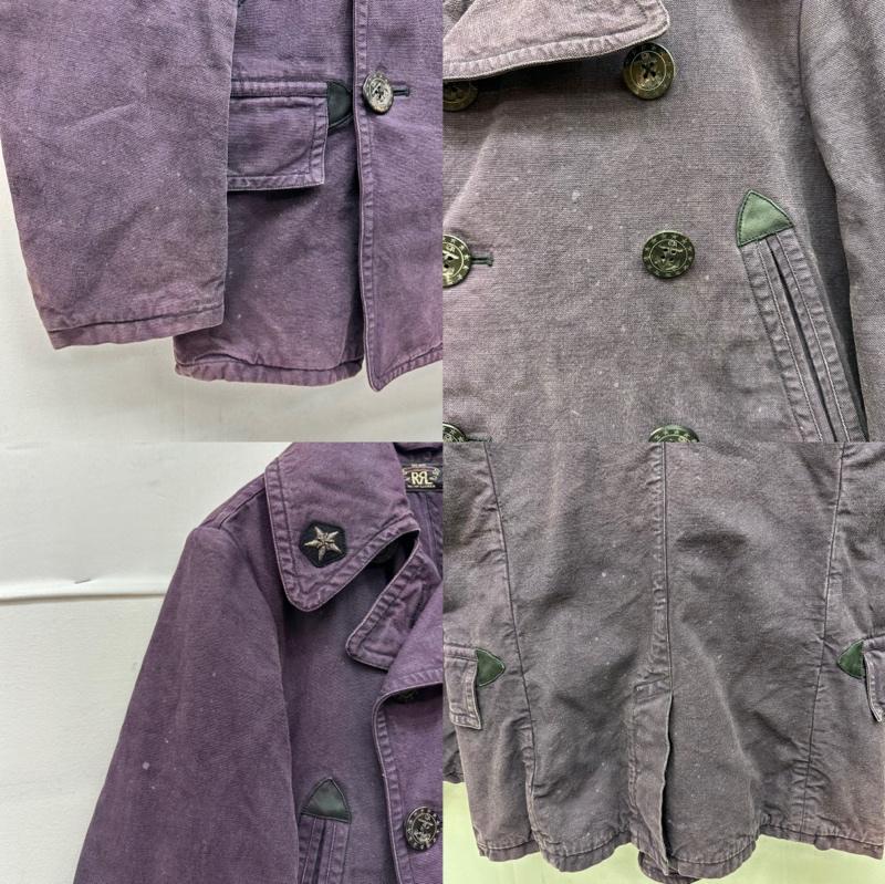 ダブルアールエル RRL コート コート一般 キャンバス ダック P コート MNRROTWM5100022 XS 紫 / パープル / purple メンズ USED 古着 中古 50149087