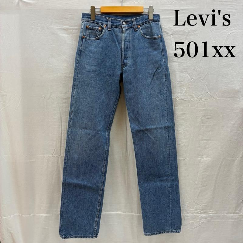 リーバイス Levi s パンツ デニム、ジーンズ 501xx 90s USA製 ボタン裏555 バレンシア ヴィンテージ ジーンズ デニムパンツ 30インチ メンズ USED 古着 中古 50149088
