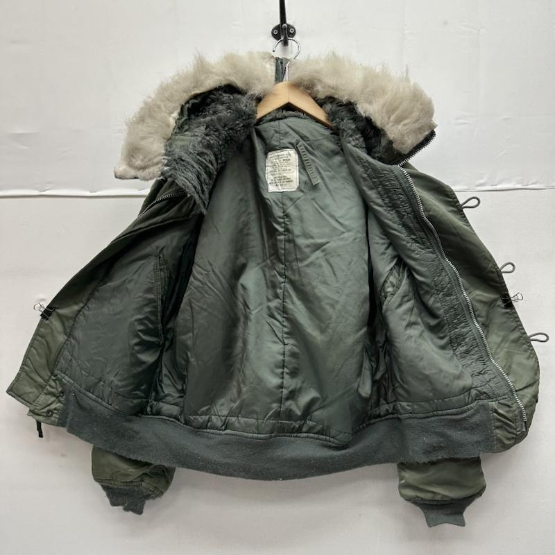 アルファ インダストリー Alpha Industries ジャケット、上着 フライトジャケット 80s USA製 N-2B フード ファー フライト ジャケット IDEAL 1615-573-8335 M カーキオリーブ / カーキオリーブ / メンズ USED 古着 中古 50149090