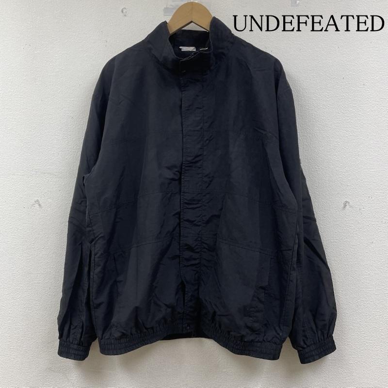 アンディフィーテッド UNDEFEATED ジャケット、上着 ジャンパー、ブルゾン 長袖 フルジップアップ ブルゾン ナイロンジャケット ロゴ 刺繍入り L ロゴ、文字 X 刺繍 黒 / ブラック / black メンズ USED 古着 中古 50149094