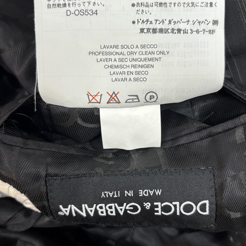 ドルチェアンドガッバーナ DOLCE&GABBANA ジャケット、上着 ジャケット、ブレザー D-OS534 ストライプ柄 1B ピークドラペル テーラード ジャケット 46 黒 / ブラック / black メンズ USED 古着 中古 50149099