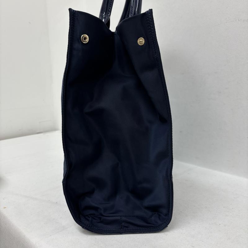 トリーバーチ TORY BURCH ハンドバッグ ハンドバッグ トートバッグ ELLA SMALL TOTE エラ スモール ビックロゴ 紺 / ネイビー / navy レディース USED 古着 中古 50149117