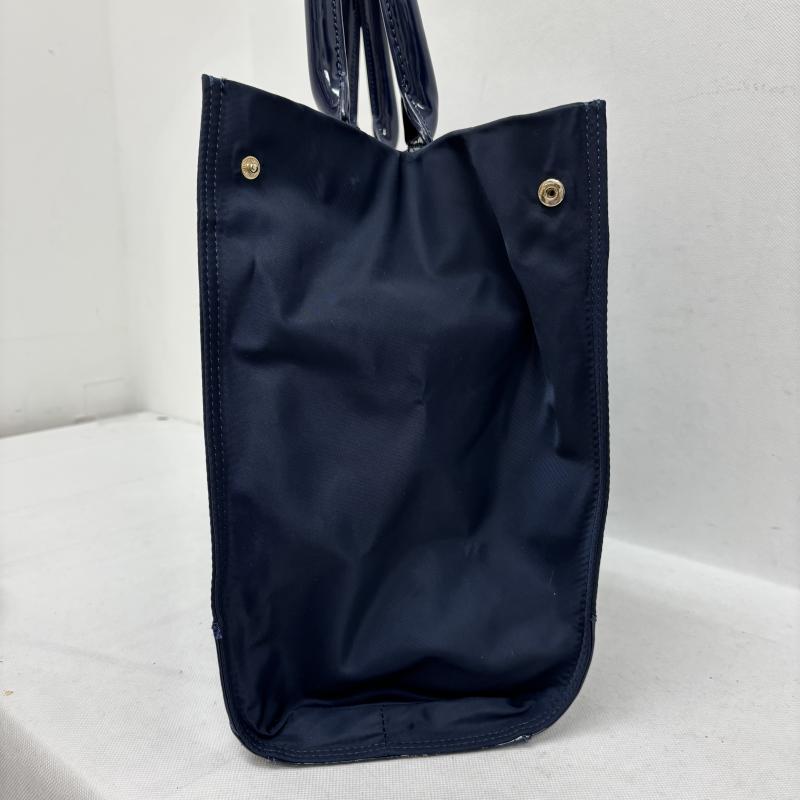トリーバーチ TORY BURCH ハンドバッグ ハンドバッグ トートバッグ ELLA SMALL TOTE エラ スモール ビックロゴ 紺 / ネイビー / navy レディース USED 古着 中古 50149117