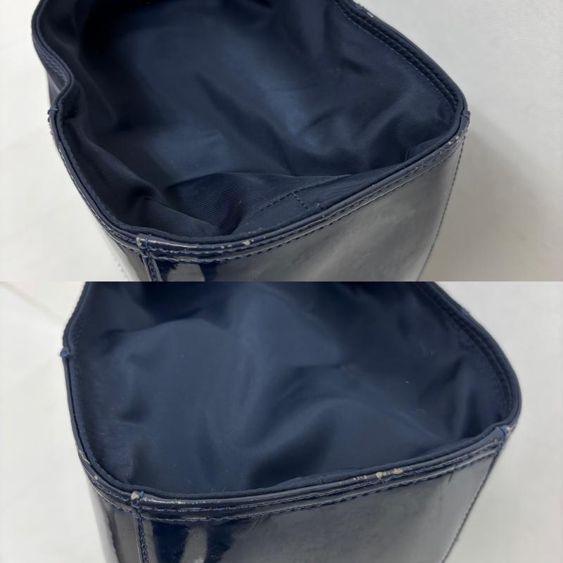 トリーバーチ TORY BURCH ハンドバッグ ハンドバッグ トートバッグ ELLA SMALL TOTE エラ スモール ビックロゴ 紺 / ネイビー / navy レディース USED 古着 中古 50149117