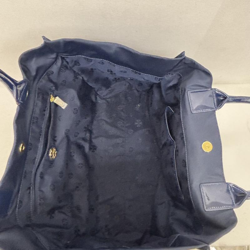 トリーバーチ TORY BURCH ハンドバッグ ハンドバッグ トートバッグ ELLA SMALL TOTE エラ スモール ビックロゴ 紺 / ネイビー / navy レディース USED 古着 中古 50149117