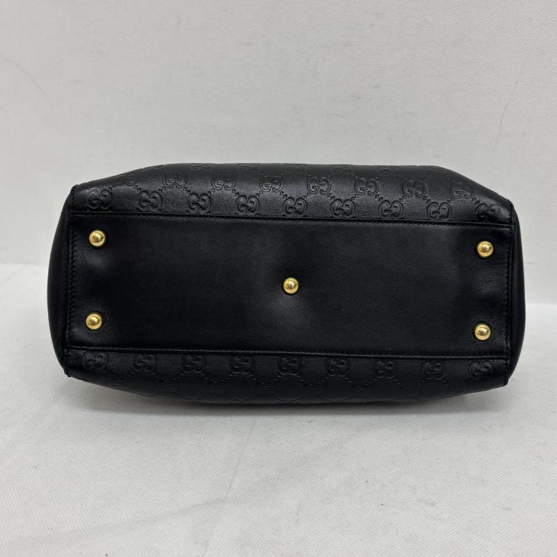 グッチ GUCCI ハンドバッグ ハンドバッグ シマ トートバッグ チェーンショルダーバッグ レザー ブラック ゴールド金具 453773 黒 / ブラック / black X 金 / ゴールド / gold color レディース USED 古着 中古 50149118