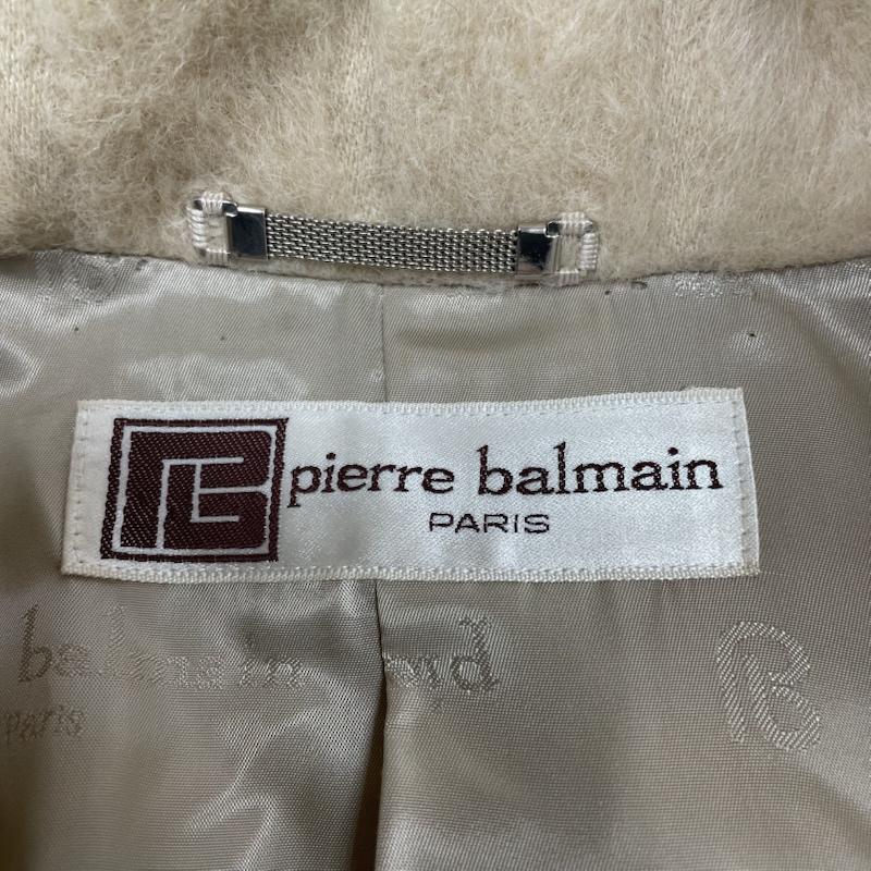 ピエールバルマン PIERRE BALMAIN コート コート一般 チェスター コート ロング ジャケット アルパカ 生地 100% 無地 オフホワイト / オフホワイト / レディース USED 古着 中古 50149122