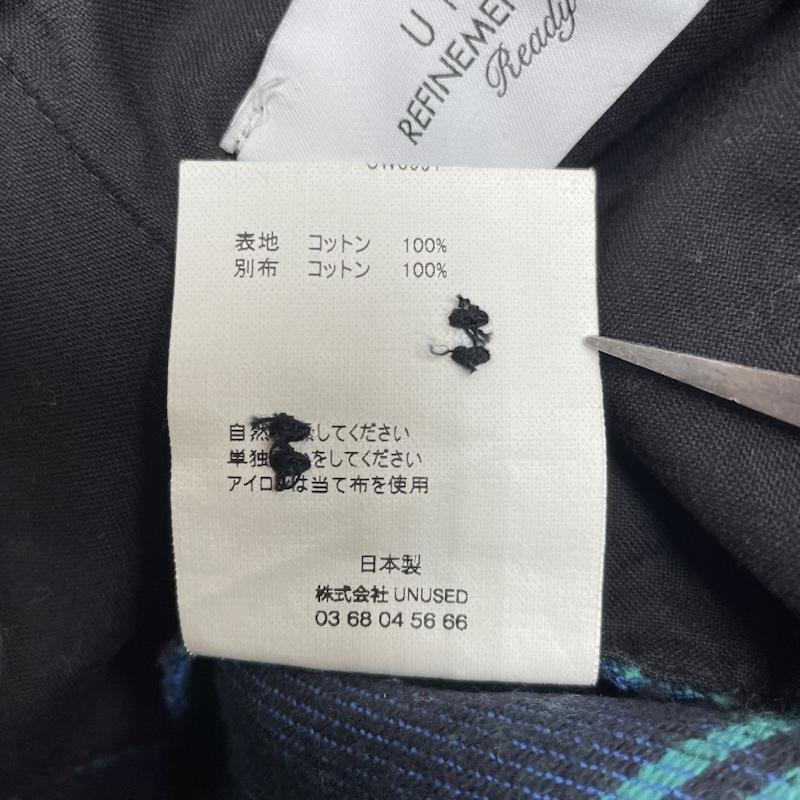 アンユーズド UNUSED パンツ ワークパンツ、ペインターパンツ 21AW CHECK PANTS ブルーオンブレ チェック柄 ボタンフライ uw0991 3 チェック 青 / ブルー / blue X 緑 / グリーン / green メンズ USED 古着 中古 50149123