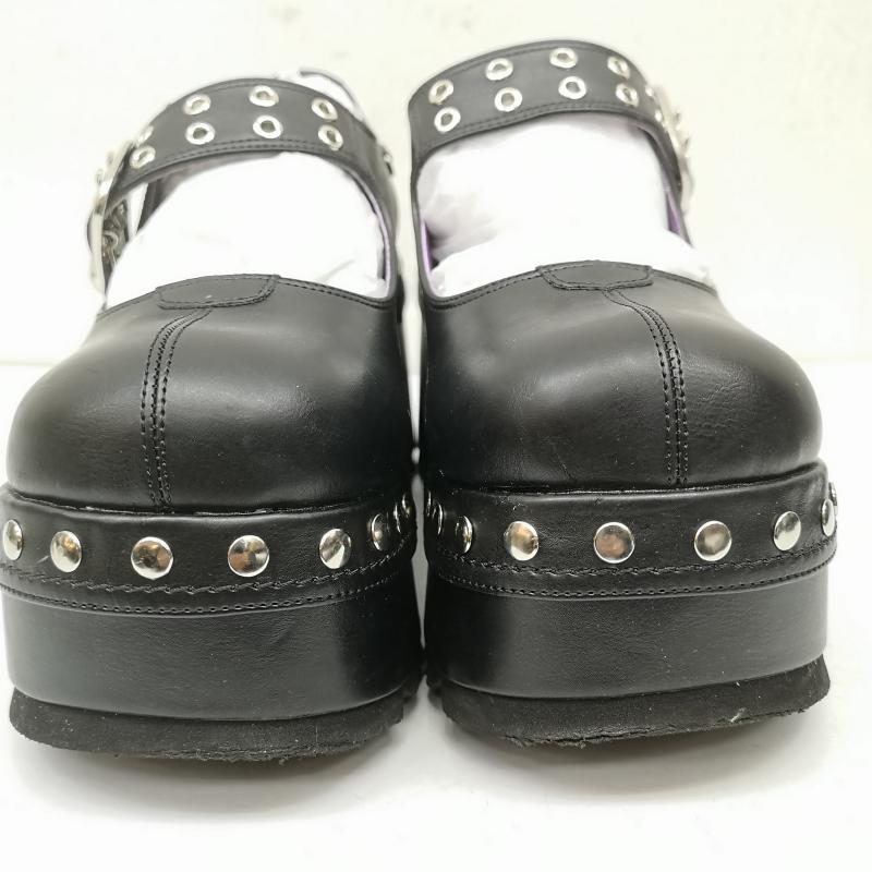ヨースケ YOSUKE ブーツ 一般 厚底 ハトメ ベルディット スタッズ メリージェーン LL 24.5cm 黒 / ブラック / black レディース USED 古着 中古 50149150