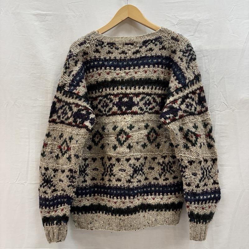 ウールリッチ WOOLRICH ニット、セーター 長袖 80年代 ビンテージ 紺タグ ノルディック クルーネック ニット セーター 80s VINTAGE - メンズ USED 古着 中古 50149157