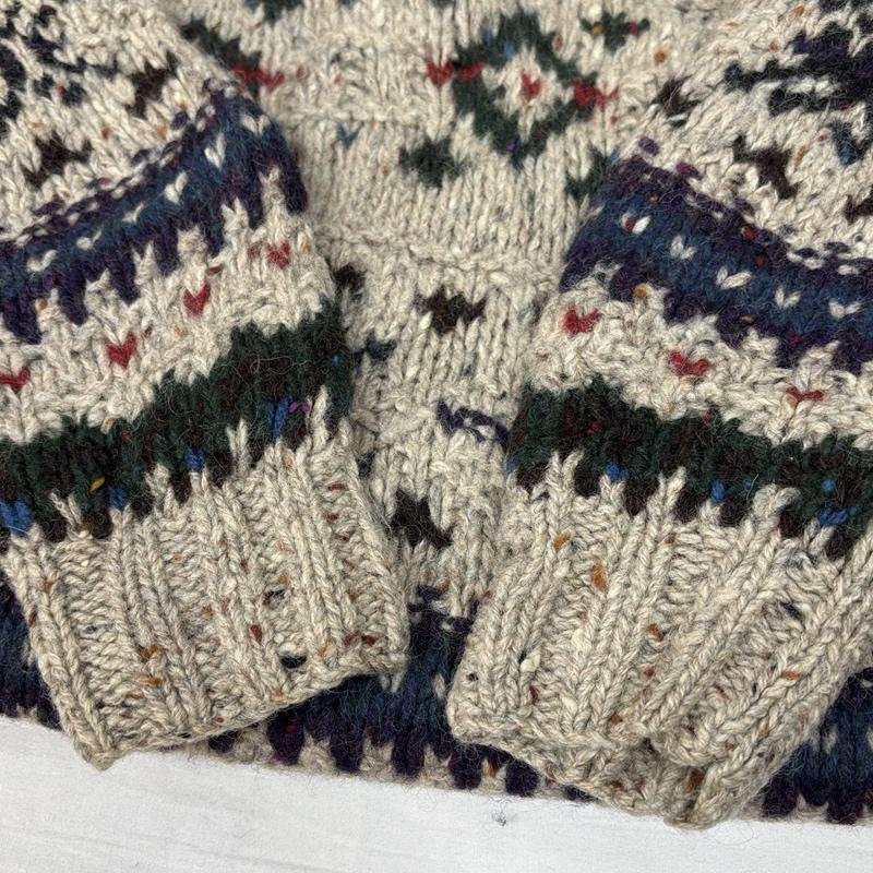 ウールリッチ WOOLRICH ニット、セーター 長袖 80年代 ビンテージ 紺タグ ノルディック クルーネック ニット セーター 80s VINTAGE - メンズ USED 古着 中古 50149157