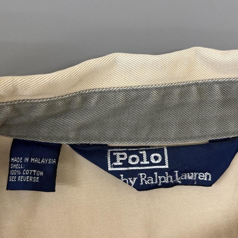 ポロバイラルフローレン Polo by RALPH LAUREN ジャケット、上着 ジャンパー、ブルゾン 80-90年代 ビンテージ マレーシア製 三角タグ チンストラップ ワーク ジャケット 80s 90s VINTAGE M ベージュ / ベージュ / beige メンズ USED 古着 中古 50149175