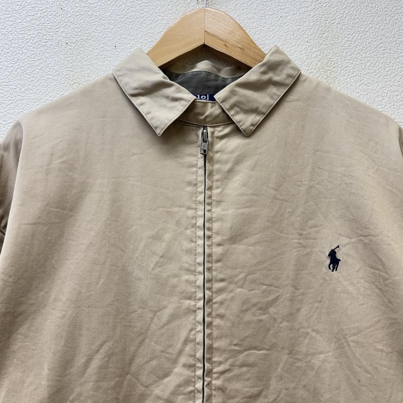 ポロバイラルフローレン Polo by RALPH LAUREN ジャケット、上着 ジャンパー、ブルゾン 80-90年代 ビンテージ マレーシア製 三角タグ チンストラップ ワーク ジャケット 80s 90s VINTAGE M ベージュ / ベージュ / beige メンズ USED 古着 中古 50149175
