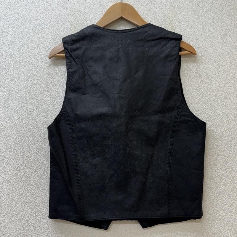 古着 USED ベスト ベスト ACROPOLE ONLY レザー 本革 ジップアップ ベスト - 黒 / ブラック / black メンズ USED 古着 中古 50149181