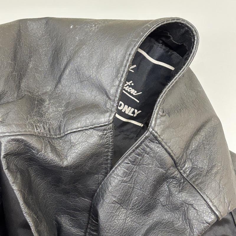 古着 USED ベスト ベスト ACROPOLE ONLY レザー 本革 ジップアップ ベスト - 黒 / ブラック / black メンズ USED 古着 中古 50149181