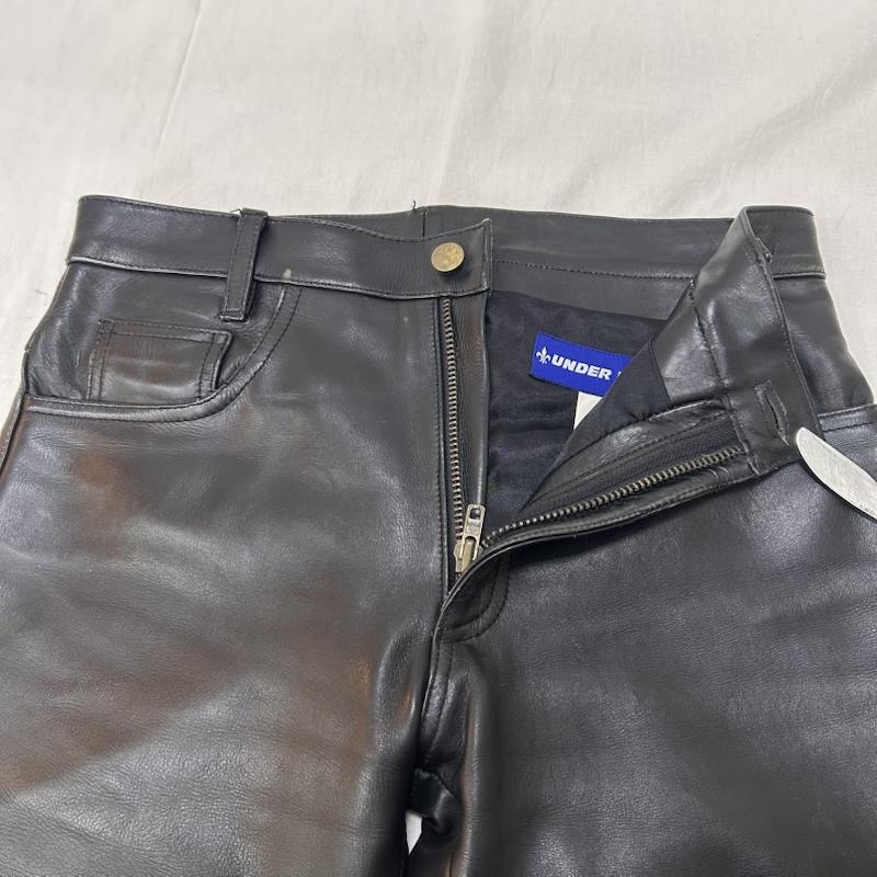 ＵＳＥＤ古着 USED/古着 ボトムス ボトムス UNDERWORLD レザーパンツ 牛革 サイズ30 パキスタン製 30インチ 無地 黒 / ブラック / black メンズ USED 古着 中古 50149185