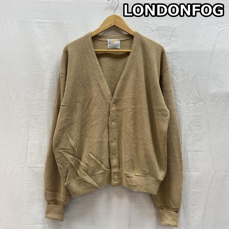 ロンドンフォグ LONDONFOG カーディガン 長袖 ビンテージ USA製 アクリル ニット カーディガン VINTAGE L メンズ USED 古着 中古 50149187