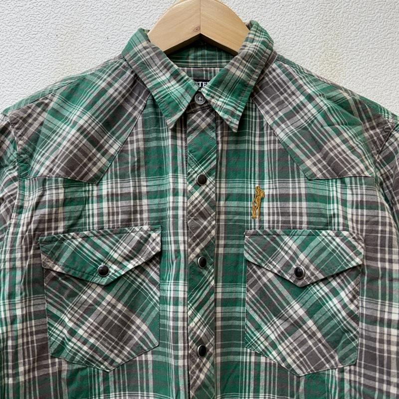 ヒステリックグラマー HYSTERIC GLAMOUR シャツ、ブラウス 長袖 0292AH02 09AW ヌード ガール ウーマン 刺繍 チェック柄 ウエスタン 長袖 シャツ S チェック メンズ USED 古着 中古 50149192