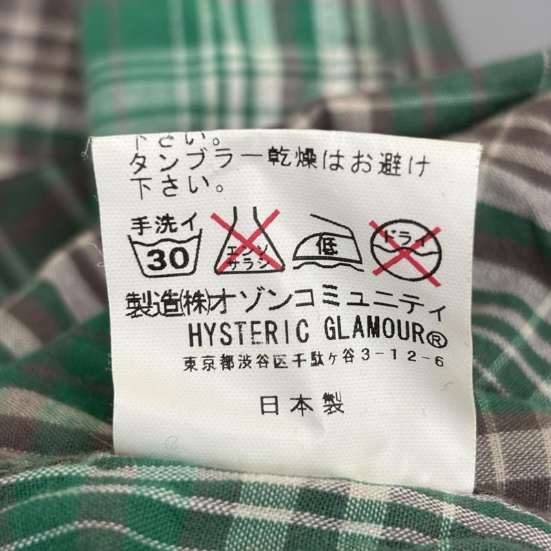 ヒステリックグラマー HYSTERIC GLAMOUR シャツ、ブラウス 長袖 0292AH02 09AW ヌード ガール ウーマン 刺繍 チェック柄 ウエスタン 長袖 シャツ S チェック メンズ USED 古着 中古 50149192