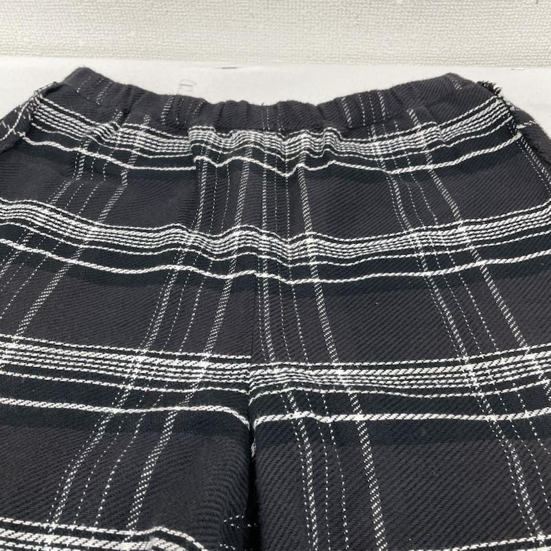 アンユーズド UNUSED パンツ ワークパンツ、ペインターパンツ 18AW Check Easy Pants ストレート パンツ チェック柄 ウエストゴム UW0712 2 チェック 黒 / ブラック / black X 白 / ホワイト / white メンズ USED 古着 中古 50149197