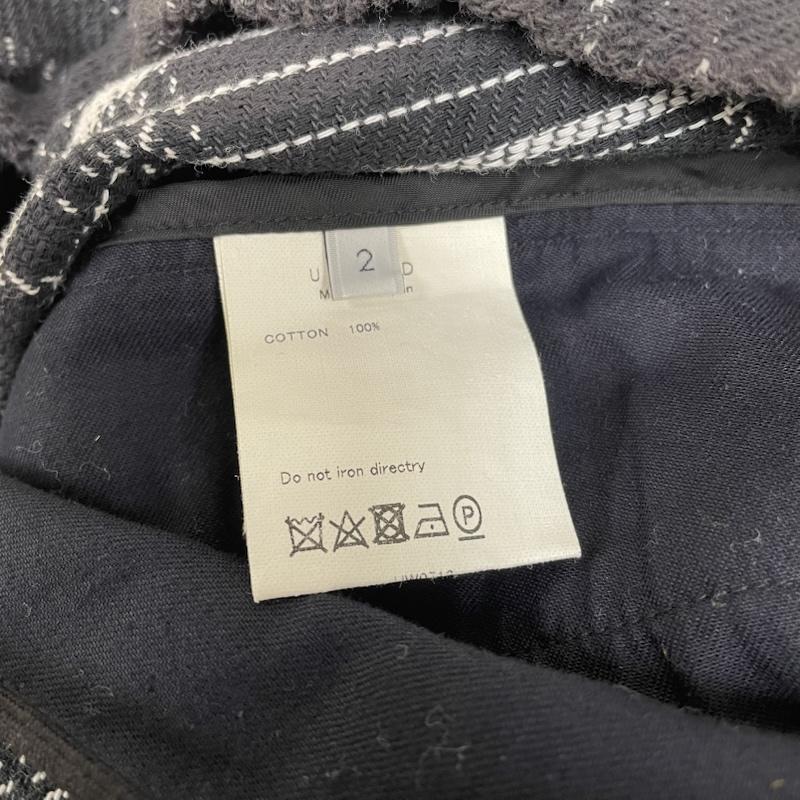 アンユーズド UNUSED パンツ ワークパンツ、ペインターパンツ 18AW Check Easy Pants ストレート パンツ チェック柄 ウエストゴム UW0712 2 チェック 黒 / ブラック / black X 白 / ホワイト / white メンズ USED 古着 中古 50149197