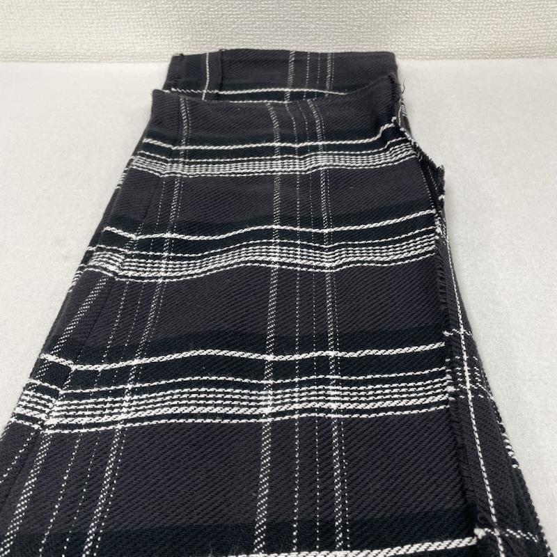 アンユーズド UNUSED パンツ ワークパンツ、ペインターパンツ 18AW Check Easy Pants ストレート パンツ チェック柄 ウエストゴム UW0712 2 チェック 黒 / ブラック / black X 白 / ホワイト / white メンズ USED 古着 中古 50149197