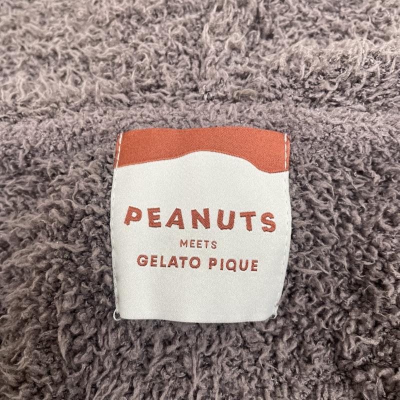 ジェラートピケ gelato pique カーディガン 長袖 スヌーピー コラボ フルジップ パーカー カーディガン フーディ― ロゴ 刺繍 pmnt215135 M キャラクター X ロゴ、文字 X 刺繍 茶 / ブラウン / brown メンズ USED 古着 中古 50149228