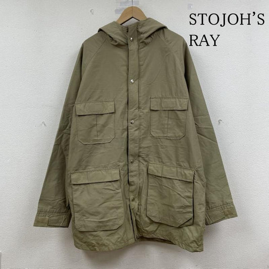 古着 USED ジャケット、上着 ジャンパー、ブルゾン 90s STOJOH S RAY マウンテンパーカー フルジップアップ 無地 スナップボタン フーディ― サイズX-TALL - 無地 ベージュ / ベージュ / beige メンズ USED 古着 中古 50149234