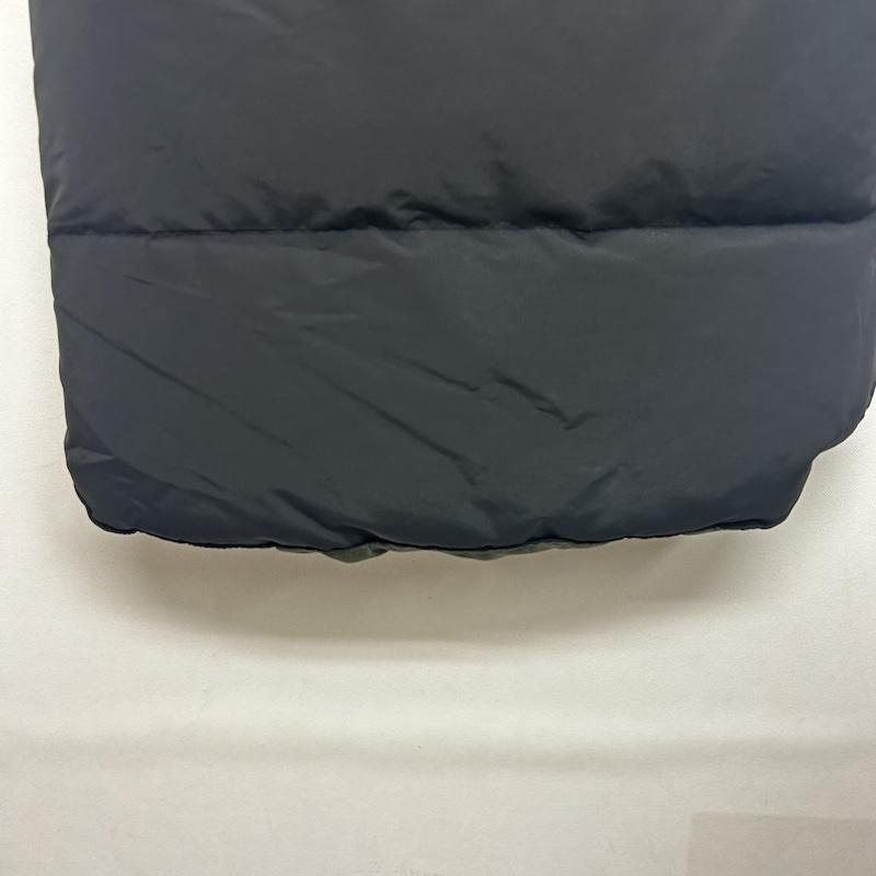 ヒューストン HOUSTON ベスト ベスト ダウンベスト レザー切替 M 無地 黒 / ブラック / black メンズ USED 古着 中古 50149247