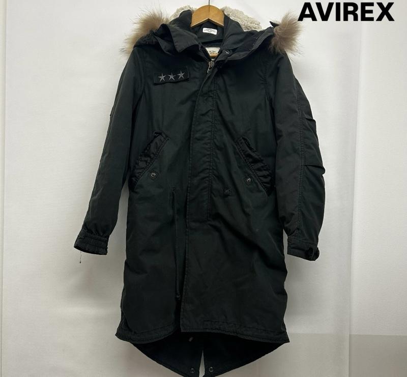 アヴィレックス AVIREX コート コート一般 AVIREX×earth music ecoogy ミニタリーコート S ワンポイント カーキ / カーキ / khaki レディース USED 古着 中古 50149250