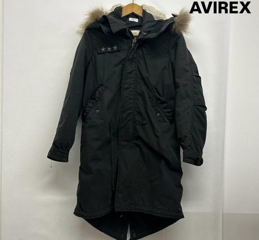 アヴィレックス AVIREX コート コート一般 AVIREX×earth music ecoogy ミニタリーコート S ワンポイント カーキ / カーキ / khaki レディース USED 古着 中古 50149250