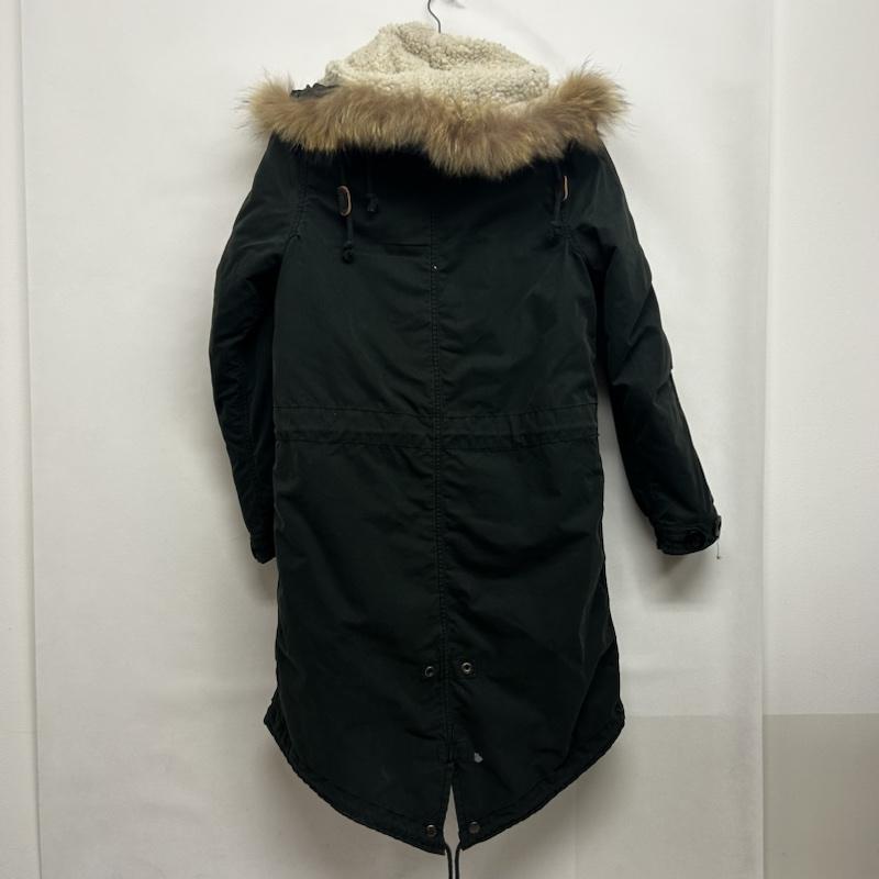 アヴィレックス AVIREX コート コート一般 AVIREX×earth music ecoogy ミニタリーコート S ワンポイント カーキ / カーキ / khaki レディース USED 古着 中古 50149250