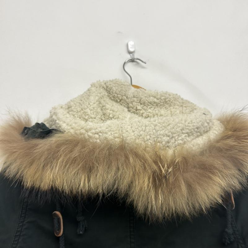 アヴィレックス AVIREX コート コート一般 AVIREX×earth music ecoogy ミニタリーコート S ワンポイント カーキ / カーキ / khaki レディース USED 古着 中古 50149250