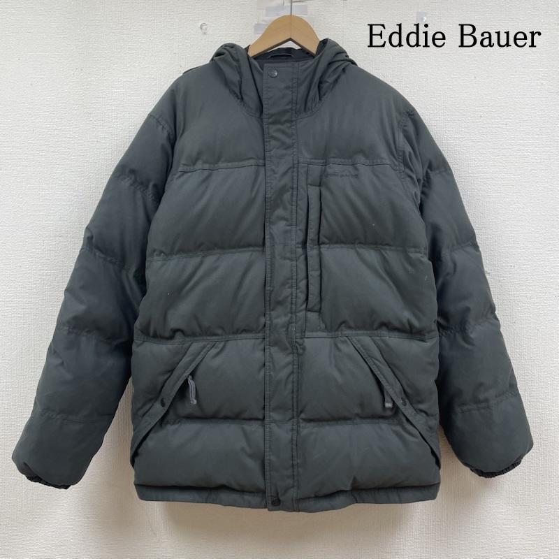 エディーバウアー Eddie Bauer ジャケット、上着 ダウンジャケット EB650 FILL POWER ダウン ジャケット ジップアップ ブルゾン ロゴ 刺繍 防寒 L ロゴ、文字 X 刺繍 灰 / グレー / gray メンズ USED 古着 中古 50149259