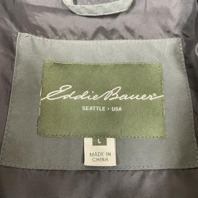 エディーバウアー Eddie Bauer ジャケット、上着 ダウンジャケット EB650 FILL POWER ダウン ジャケット ジップアップ ブルゾン ロゴ 刺繍 防寒 L ロゴ、文字 X 刺繍 灰 / グレー / gray メンズ USED 古着 中古 50149259