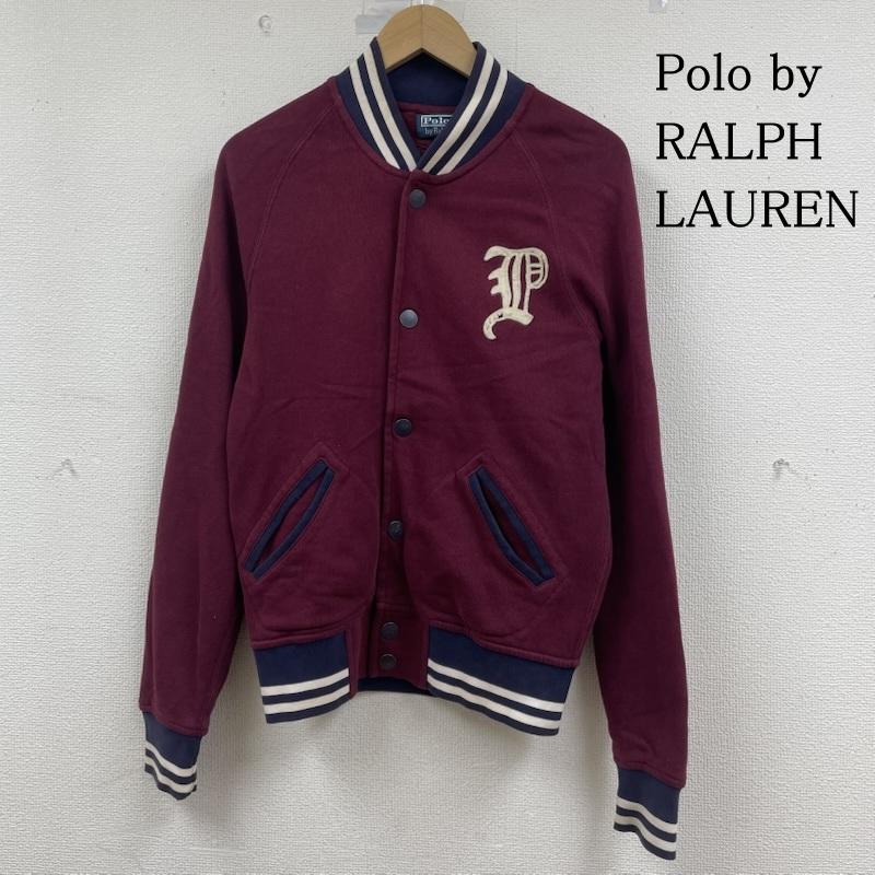 ポロバイラルフローレン Polo by RALPH LAUREN ジャケット、上着 ジャンパー、ブルゾン サーマルライニング スウェット スタジャン スタジアム ジャンパー P刺繍 パッチ S ロゴ、文字 X 刺繍 えんじ / ワインレッド / dark red メンズ USED 古着 中古 50149289
