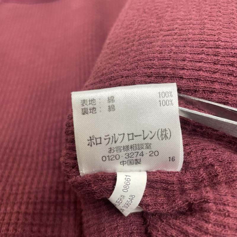 ポロバイラルフローレン Polo by RALPH LAUREN ジャケット、上着 ジャンパー、ブルゾン サーマルライニング スウェット スタジャン スタジアム ジャンパー P刺繍 パッチ S ロゴ、文字 X 刺繍 えんじ / ワインレッド / dark red メンズ USED 古着 中古 50149289