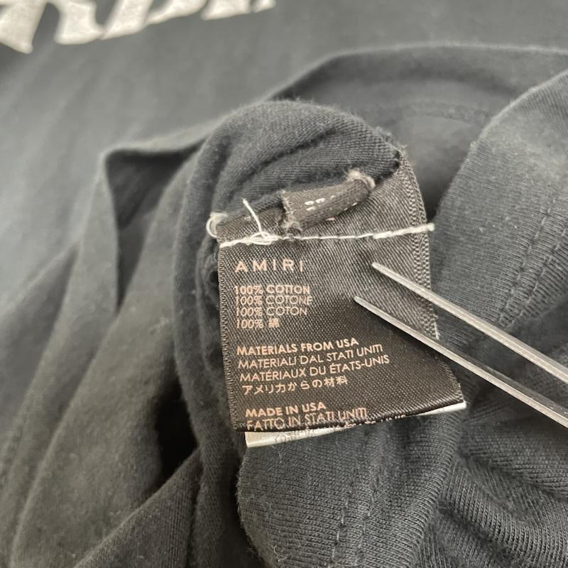 アミリ AMIRI Tシャツ 半袖 ブラック 半袖 Tシャツ ロゴ プリント 02-231-13-080154 44 ロゴ、文字 X プリント 黒 / ブラック / black メンズ USED 古着 中古 50149300