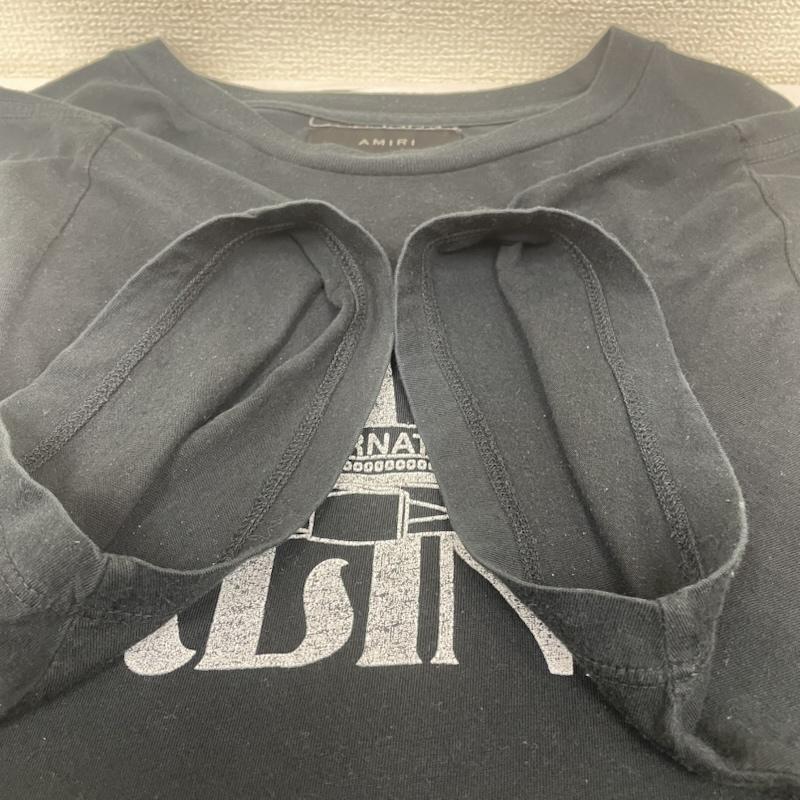 アミリ AMIRI Tシャツ 半袖 ブラック 半袖 Tシャツ ロゴ プリント 02-231-13-080154 44 ロゴ、文字 X プリント 黒 / ブラック / black メンズ USED 古着 中古 50149300