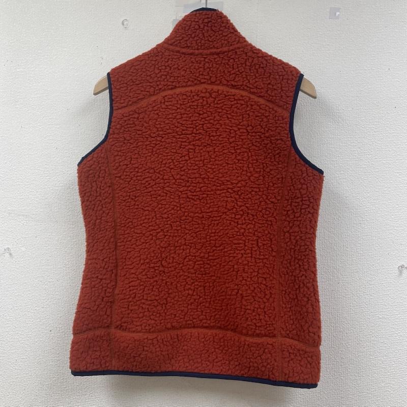 パタゴニア patagonia ベスト ベスト レトロ パイル ベスト 22825FA17 フリース ジャケット ロゴ 刺繍 朱色 S ロゴ、文字 X 刺繍 赤 / レッド / red レディース USED 古着 中古 50149332