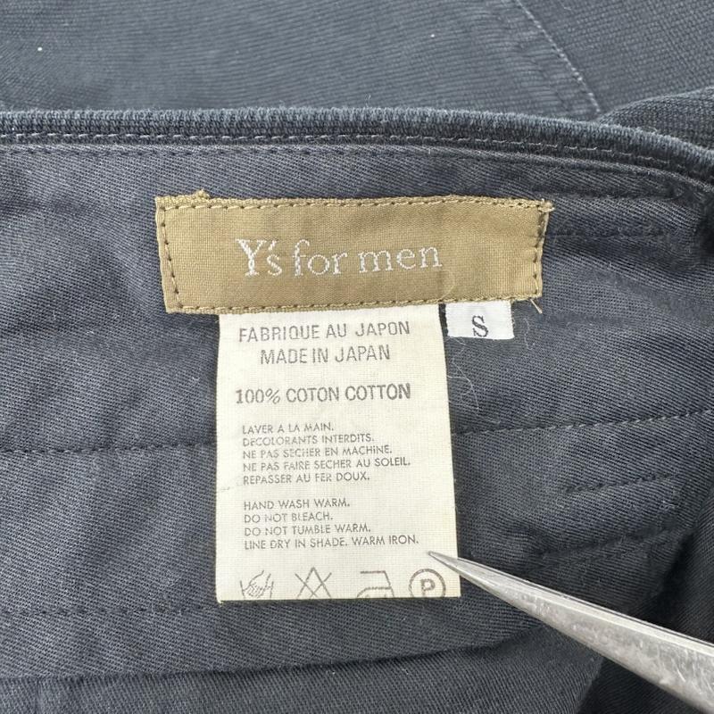 ワイズフォーメン Y s for men パンツ チノパン コットン ワイド テーパード チノ パンツ MI-P13-022 S 黒 / ブラック / black メンズ USED 古着 中古 50149337
