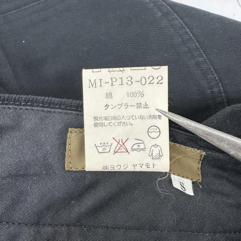 ワイズフォーメン Y s for men パンツ チノパン コットン ワイド テーパード チノ パンツ MI-P13-022 S 黒 / ブラック / black メンズ USED 古着 中古 50149337