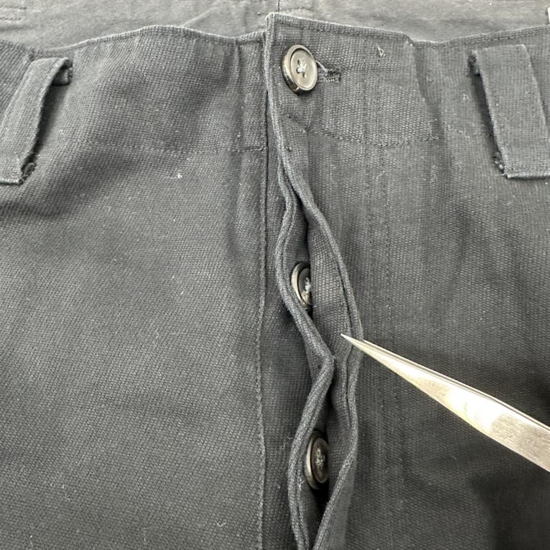 ワイズフォーメン Y s for men パンツ チノパン コットン ワイド テーパード チノ パンツ MI-P13-022 S 黒 / ブラック / black メンズ USED 古着 中古 50149337