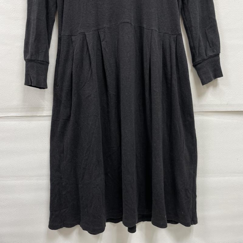 古着 USED ワンピース ロングスカート 根々 石見銀山 群言堂 タートルネック ハイネック 長袖 タック ロング ワンピース コットン - 無地 チャコールグレー / チャコールグレー / レディース USED 古着 中古 50149338