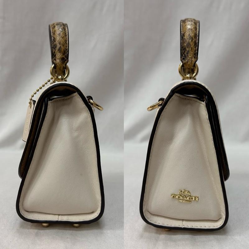 コーチ COACH ショルダーバッグ ショルダーバッグ MICRO TILLY SATCHEL 2way ショルダーバッグ D2081-3079 - ベージュ / ベージュ / beige レディース USED 古着 中古 50149361