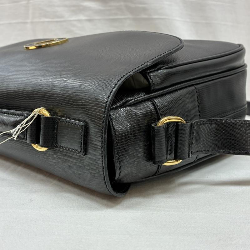 セリーヌ CELINE ショルダーバッグ ショルダーバッグ オールド サークル ロゴ レザー 2WAY ハンド ショルダー バッグ 斜め掛け ゴールド金具 - ロゴ、文字 黒 / ブラック / black X 金 / ゴールド / gold color レディース USED 古着 中古 50149436