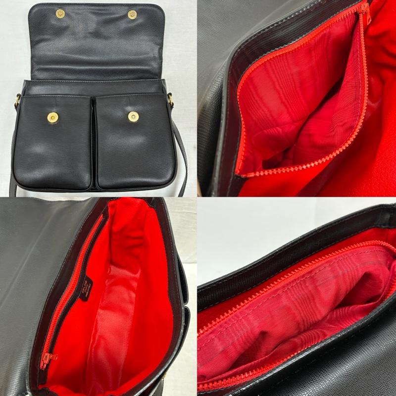 セリーヌ CELINE ショルダーバッグ ショルダーバッグ オールド サークル ロゴ レザー 2WAY ハンド ショルダー バッグ 斜め掛け ゴールド金具 - ロゴ、文字 黒 / ブラック / black X 金 / ゴールド / gold color レディース USED 古着 中古 50149436