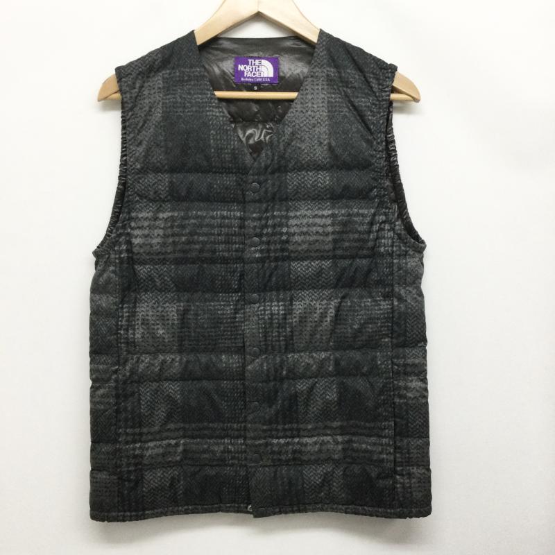 ザノースフェイス THE NORTH FACE ベスト ベスト THE NORTH FACE PURPLE LABEL Tweed Print Down　ダウンベスト　ND2553N S チェック 灰 / グレー / gray メンズ USED 古着 中古 50149452
