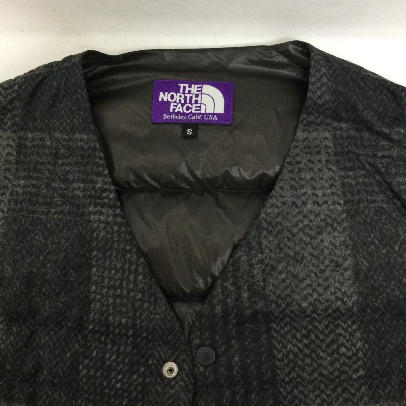 ザノースフェイス THE NORTH FACE ベスト ベスト THE NORTH FACE PURPLE LABEL Tweed Print Down　ダウンベスト　ND2553N S チェック 灰 / グレー / gray メンズ USED 古着 中古 50149452